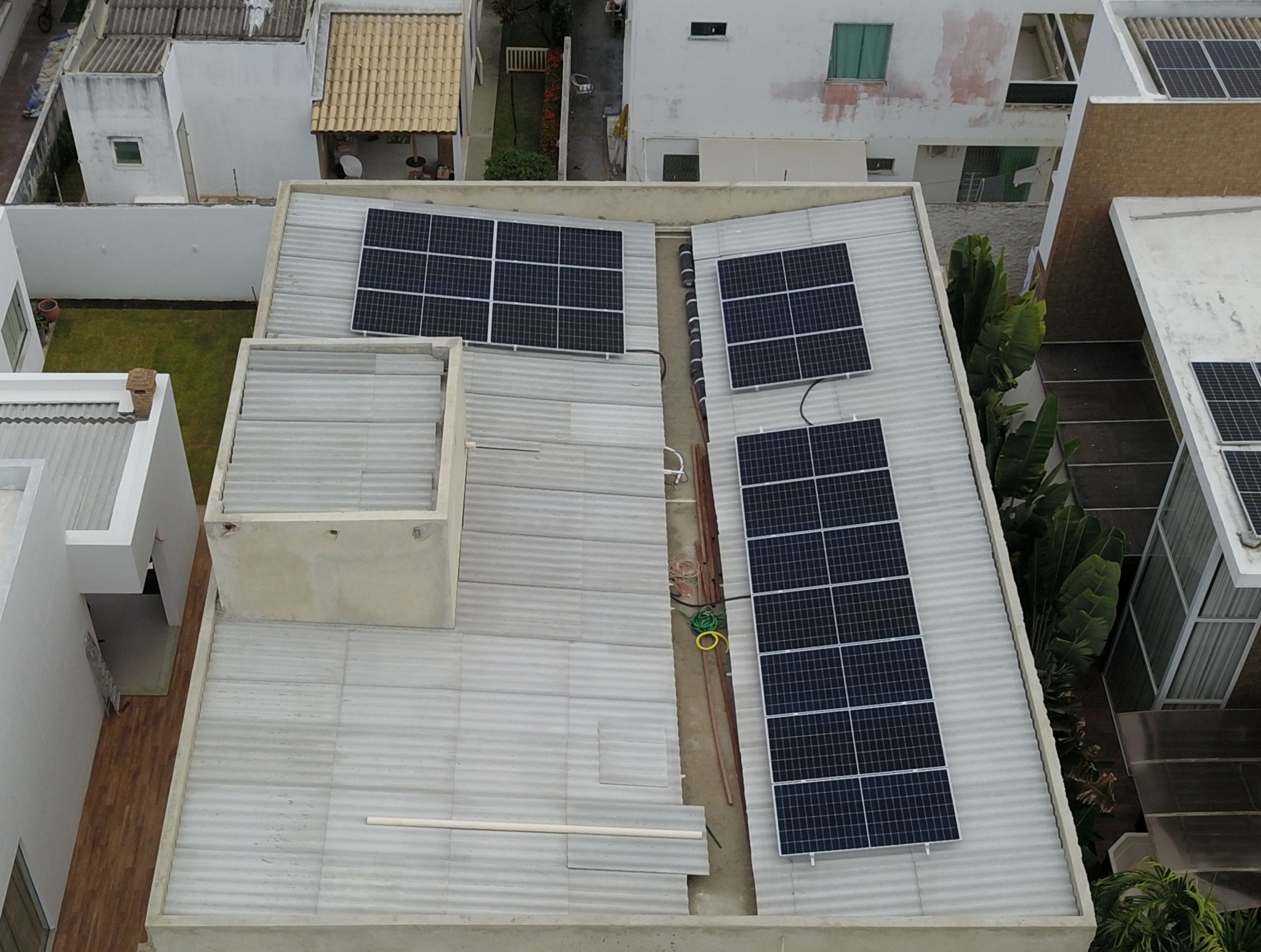 Obra de energia solar 6