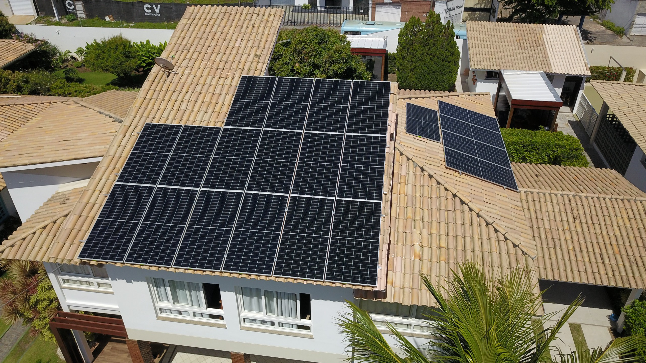 Obra de energia solar 4