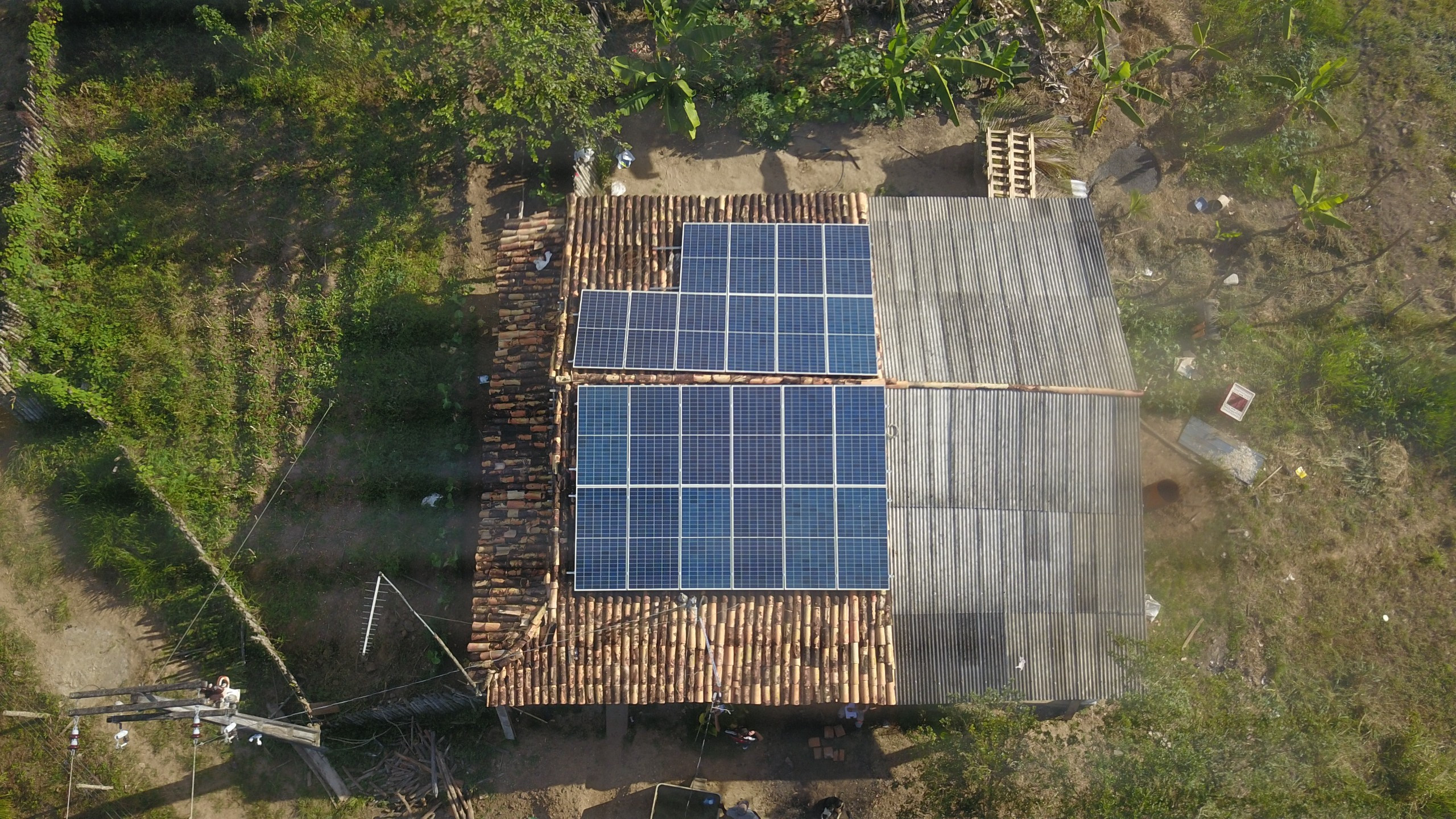 Obra de energia solar 2